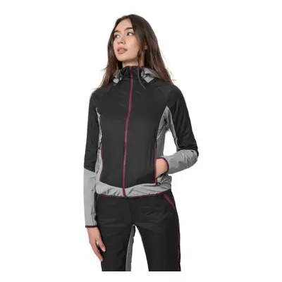 Dámská bunda na skialp 4F HYBRID WOMENS JACKET KUDH061-22S-ANTHRACITE