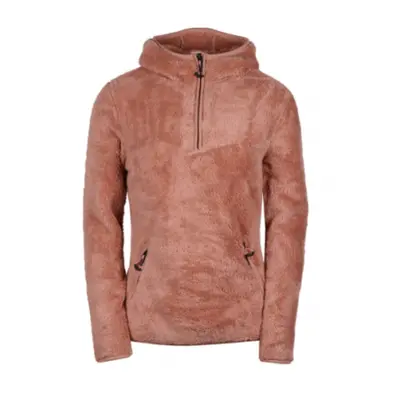 Dámská turistická flísová mikina s kapucí FUNDANGO OLIVIA Pile Pullover-385-mauve