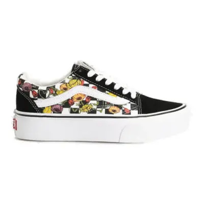 Dámská vycházková obuv VANS UA Old Skool Platform poppy checkerboard black multi