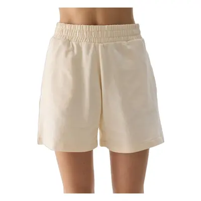 Dámske teplákové kraťasy 4F SHORTS CAS-4FWSS24TSHOF350-12S-CREME