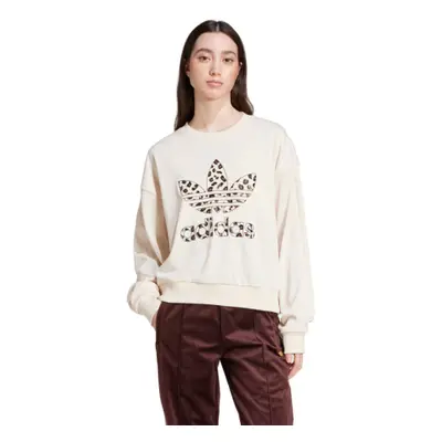 Dámská mikina ADIDAS ORIGINALS LEOPARD SWEAT-Wonder White