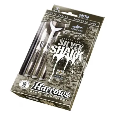 Šipky s plastovým hrotem pro elektronický terč HARROWS SILVER SHARK Softtip 18G