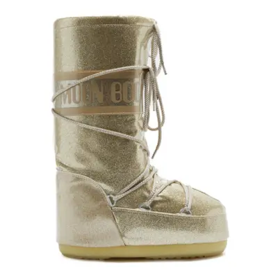 Dámské vysoké zimní boty MOON BOOT Icon Glitter gold