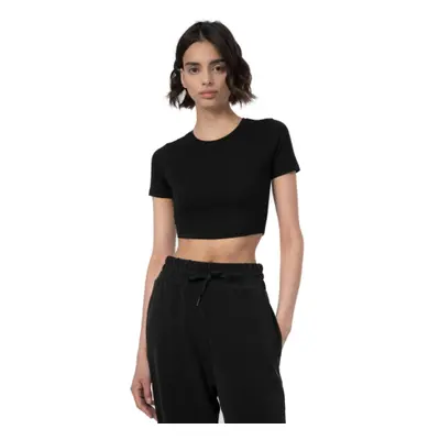 Dámské triko s krátkým rukávem 4F TSHIRT F345-20S-DEEP BLACK