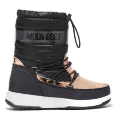 Dívčí kotníkové zimní boty MOON BOOT Girl Soft K black copper