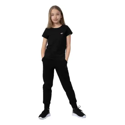 Dívčí tepláky 4F JUNIOR TROUSERS CAS F130-20S-DEEP BLACK