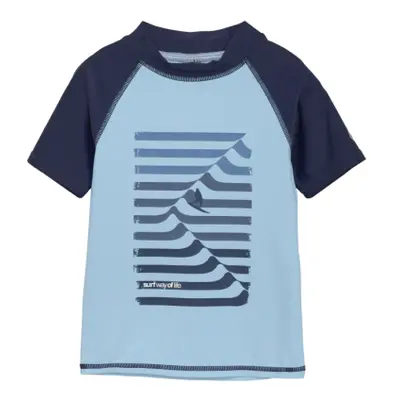 Chlapecké tričko na koupání COLOR KIDS T-shirt W Print, cerulean