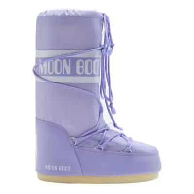 Dívčí vysoké zimní boty MOON BOOT Icon Nylon Jr lilac