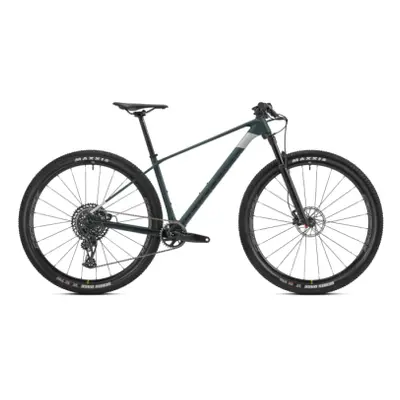 Horské kolo MONDRAKER Podium Carbon, translucent green carbon racing silver