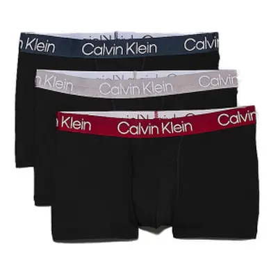 Pánské boxerky CALVIN KLEIN 3 PACK-TRUNK-B- NAVY STONE, JUNEBERRY, ZINC WBS