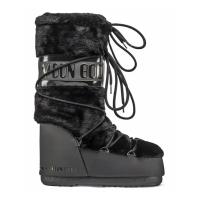 Dámské vysoké zimní boty MOON BOOT ICON FAUX FUR, 001 black