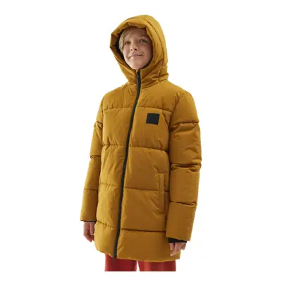 Chlapecká bunda 4F JUNIOR DOWN JACKET-JAW23TDJAM275-82S-LIGHT BROWN