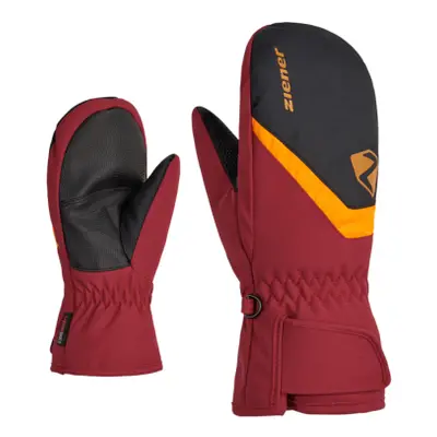 Lyžiarske rukavice palčiaky ZIENER LORIANO AS(R) MITTEN glove junior, red cabin