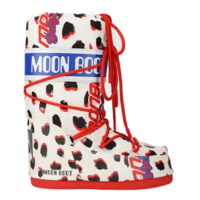 Dětské vysoké zimní boty MOON BOOT ICON RETROBIKER, 001 dalmatian