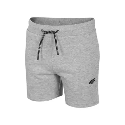 Chlapecké teplákové kraťasy 4F JUNIOR BOYS-pants-HJL21-JSKMD001-27M-Grey