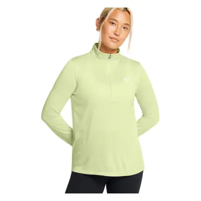 Dámská běžecká mikina s 1 2 zipem UNDER ARMOUR Tech 1 2 Zip- Twist-GRN