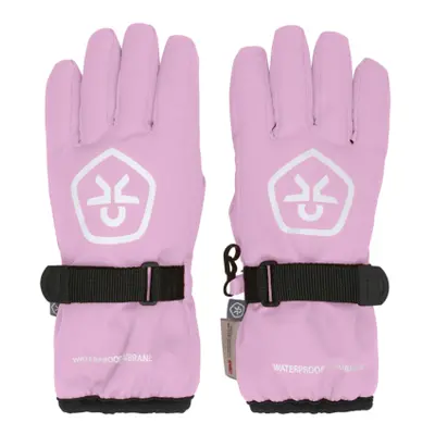 Dievčenské lyžiarske rukavice COLOR KIDS Gloves - Waterproof-741933.5214-Lilac chiffon