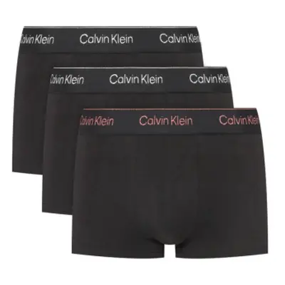 Pánské boxerky CALVIN KLEIN 3 PACK-LOW RISE TRUNK-B- SILVER, RED, SILVER LUREX LGS