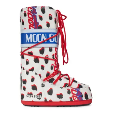 Vysoké zimní boty MOON BOOT Icon Retrobiker dalmatian