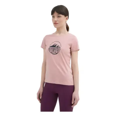 Dámské turistické triko s krátkým rukávem 4F TSHIRT F348-56S-LIGHT PINK