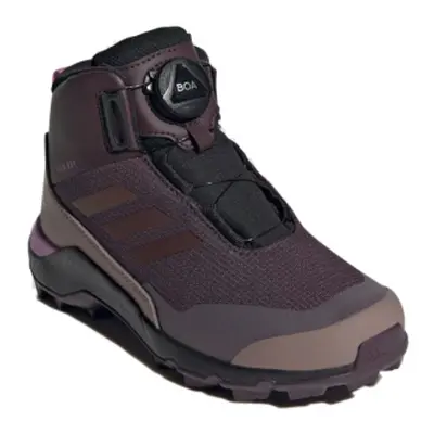 Dívčí kotníková turistická obuv ADIDAS Terrex Winter Mid Boa Rain.RDY shadow maroon red lilac