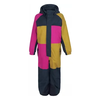 Dívčí zimní overal COLOR KIDS Coverall colorblock, AF 10.000, festival fuchsia