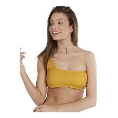 Dámské plavky vrchní díl FUNDANGO Madison One Shoulder Top-235-dirt yellow