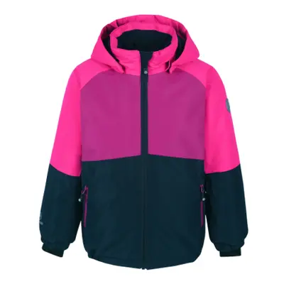 Dívčí lyžařská bunda COLOR KIDS Ski jacket colorblock AF10.000, festival fuchsia