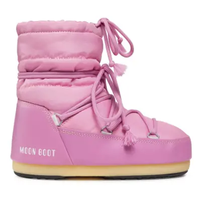 Dívčí nízké zimní boty MOON BOOT LIGHT LOW NYLON, 004 pink