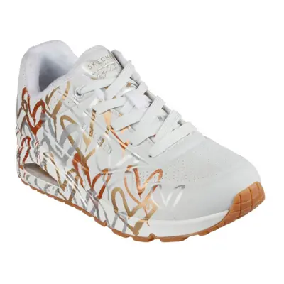 Dámská rekreační obuv SKECHERS Uno Metallic Love white gold