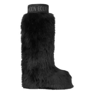 Dětské vysoké zimní boty MOON BOOT RESORT COL. YETI EXTRA -N001 BLACK