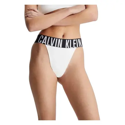 Dámské kalhotky CALVIN KLEIN HIGH LEG THONG-WHITE