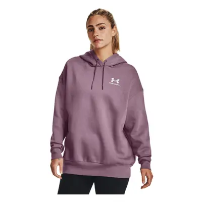 Dámská zateplená tréninková mikina s kapucí UNDER ARMOUR Essential Fleece OS Hoodie-PPL