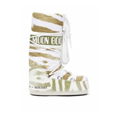 Dětské vysoké zimní boty MOON BOOT Icon Zebra white sage