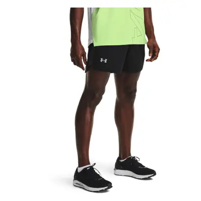 Pánské běžecké kraťasy UNDER ARMOUR UA LAUNCH 5 inch SHORT-BLK