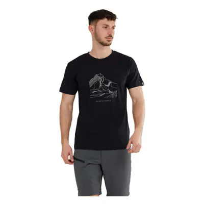 Pánské turistické triko s krátkým rukávem FUNDANGO Legend T-shirt-890-black