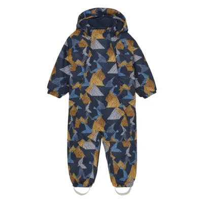 Dětský zimní overal COLOR KIDS Coverall W. 2 ZIP- AOP-741592.3520-Orange Pop