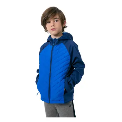 Chlapecká turistická softshellová bunda 4F JUNIOR BOYS SOFTSHELL JSFM002-31S-NAVY 22