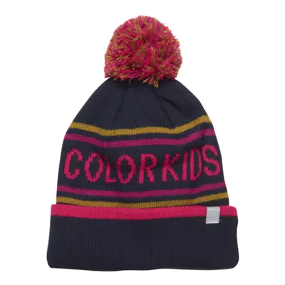 Juniorská zimní čepice COLOR KIDS Hat logo CK, pink glo