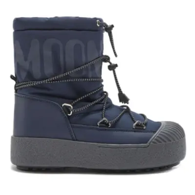 Dívčí kotníkové zimní boty MOON BOOT JTRACK TUBE RUBBER, 004 dark blue