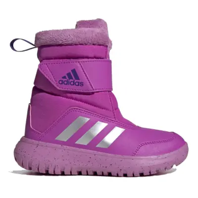 Dívčí vysoké zimní boty ADIDAS Winterplay purple burst silver metalic preloved purple