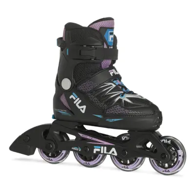 Juniorské kolečkové brusle FILA SKATES X-ONE G BLACK PINK LIGHTBLUE