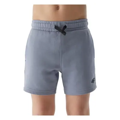 Chlapecké teplákové kraťasy 4F JUNIOR SHORTS CAS-4FJWSS24TSHOM272-34S-LIGHT BLUE