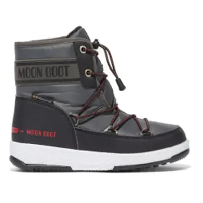 Chlapecké kotníkové zimní boty MOON BOOT JR BOY MID, 002 black castlerock