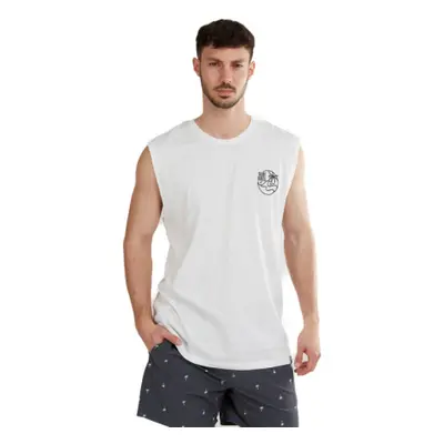 Pánské triko bez rukávů FUNDANGO Glader Tank-T-100-white