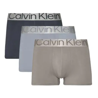 Pánské boxerky CALVIN KLEIN 3 PACK-TRUNK-HEMISPHERE BL, TROPOSPHERE, CONVOY