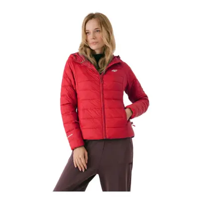 Dámská bunda na skialp 4F WOMENS JACKETS PRIMALOFT H4Z21-KUDP009-62S-RED