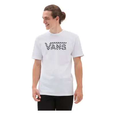 Pánské triko s krátkým rukávem VANS CHECKERED Tee-B White Black