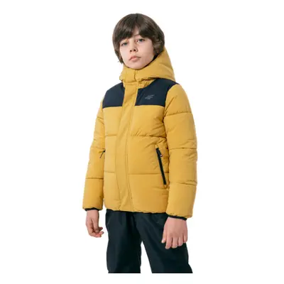 Chlapecká bunda 4F JUNIOR BOYS JACKET JKUMP004-82S-LIGHT BROWN