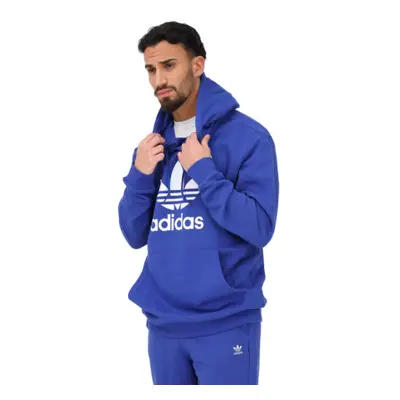 Pánská mikina s kapucí ADIDAS ORIGINALS TREFOIL HOODY-Blue